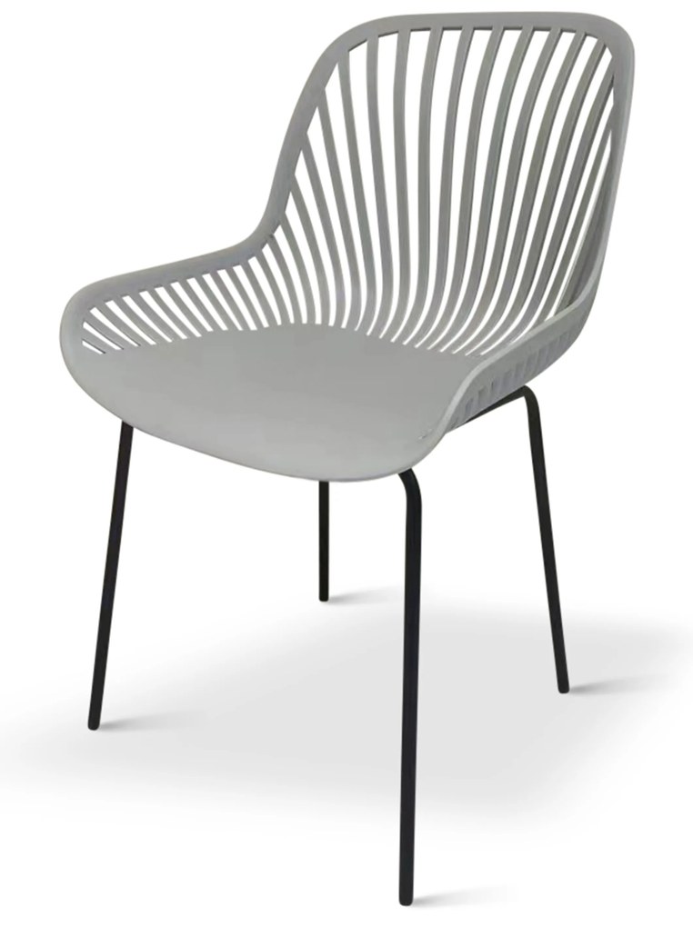 Noela Záhradný jedálenský set Wilder + 4x stolička GABY sivá