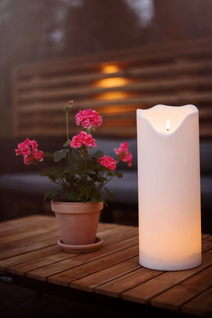 STAR TRADING Vonkajšie osvetlenie LED Pillar Candle Flamme 40 cm