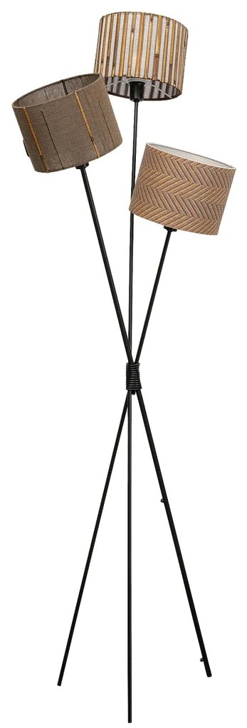 Cannes Trio stojacia lampa hnedá 145 cm