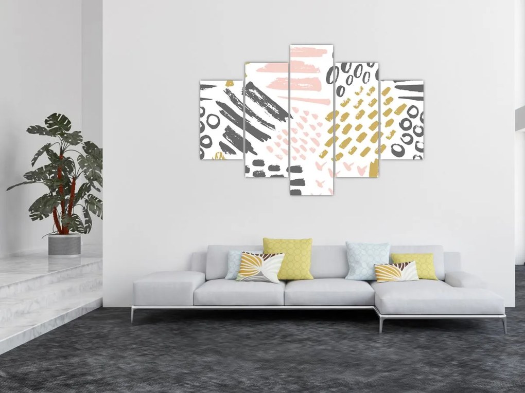 Obraz - Abstraktné ťahy (150x105 cm)