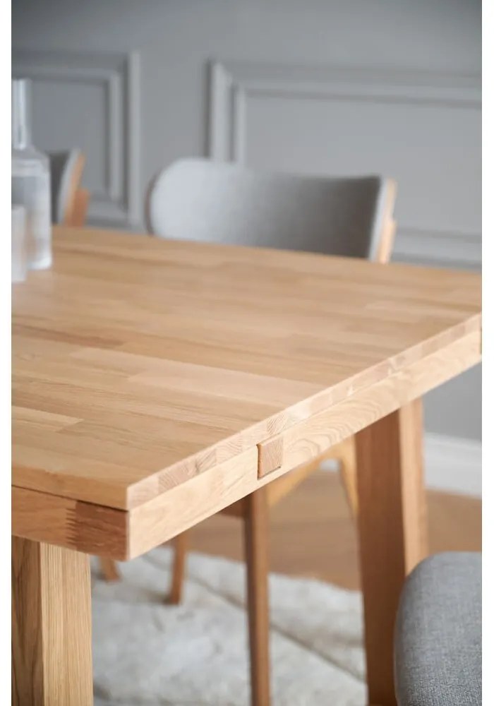 Jedálenský stôl z brúseného dubového dreva Rowico Brooklyn, 170 x 95 cm