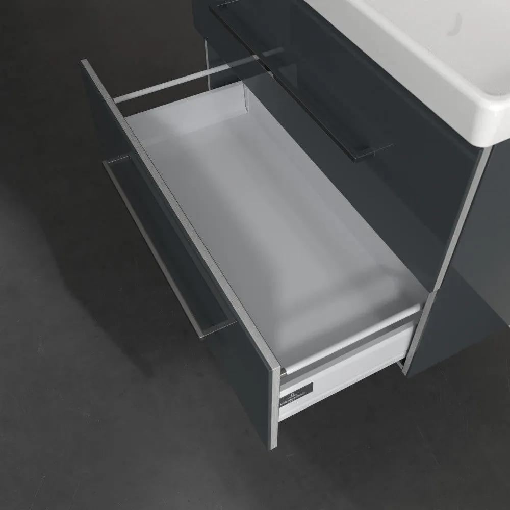 VILLEROY &amp; BOCH Avento závesná skrinka pod umývadlo, 2 zásuvky, 780 x 452 x 514 mm, Crystal Grey, A89100B1
