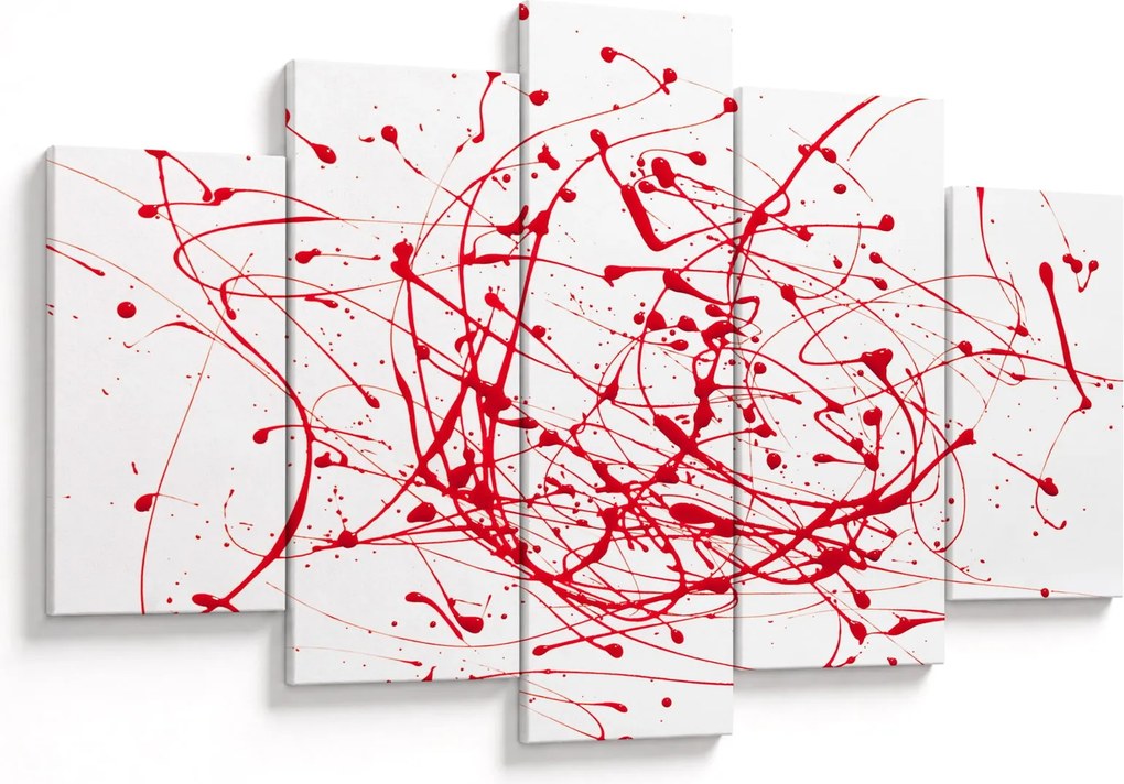 Obraz technikou Drippingu (150x105 cm)