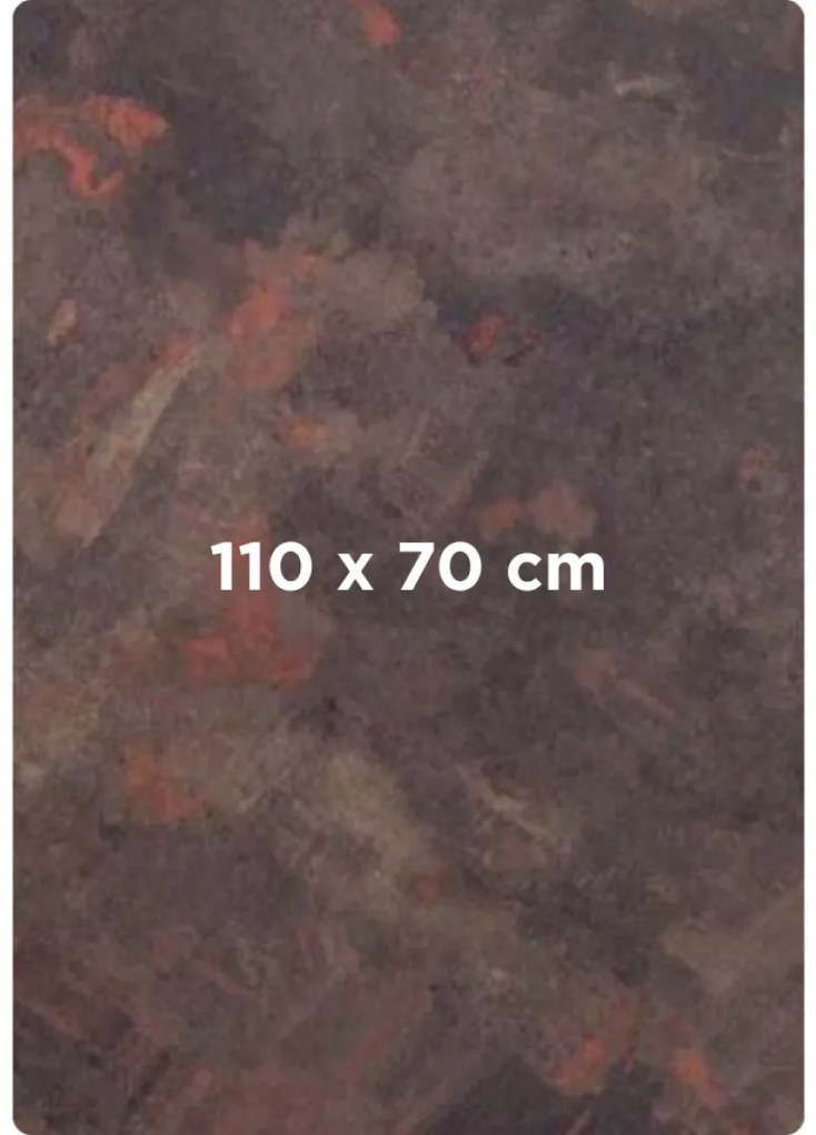 COMPACT 12 METALIC OXID - STOLOVÁ DOSKA 110x70 cm