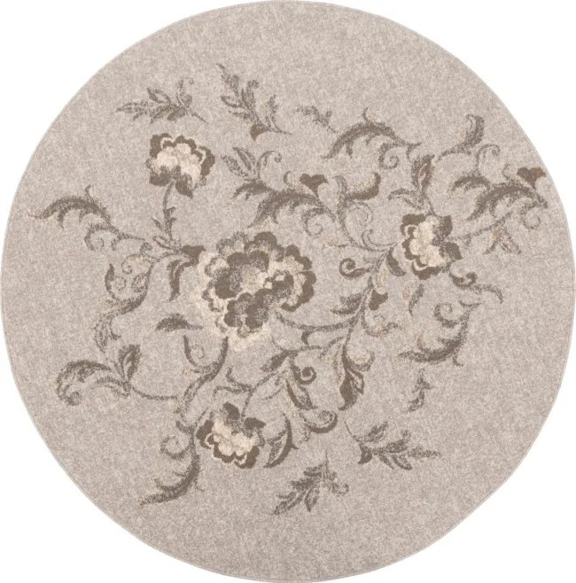 Koberec Agnella Ballata Natural Jira sivý, kruh