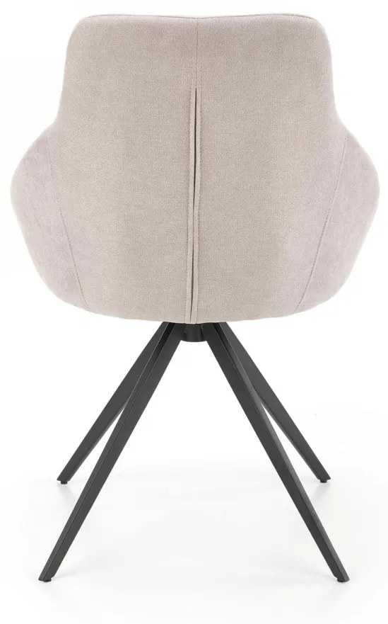 Designová stolička Leny svetlo sivá