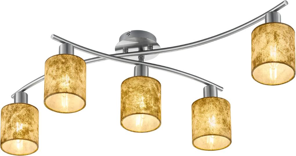 Zlaté plastové tienidlá – stropné svietidlo Garda