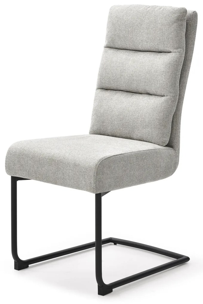 Stolička konzolová Comfort štruktúrovaný materiál svetlošedá