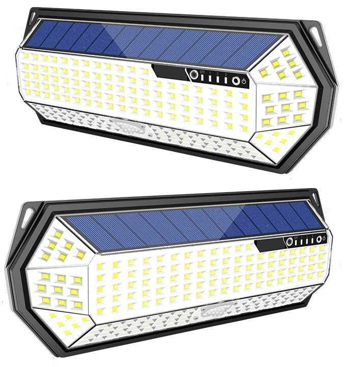 Bezdoteku LEDSolar 196 solárne vonkajšie svetlo svietidlo, 196 LED so senzorom, bezdrôtové, 4W, studená            farba
