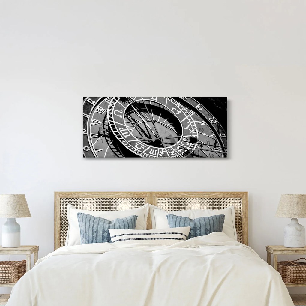 Obraz - Astronomické hodiny, Praha, Česká Republika (120x50 cm)