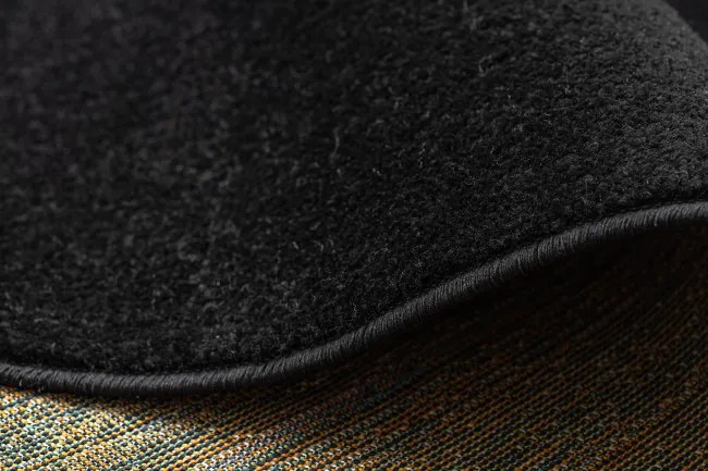 Koberec ETON PLUS čierny kruh