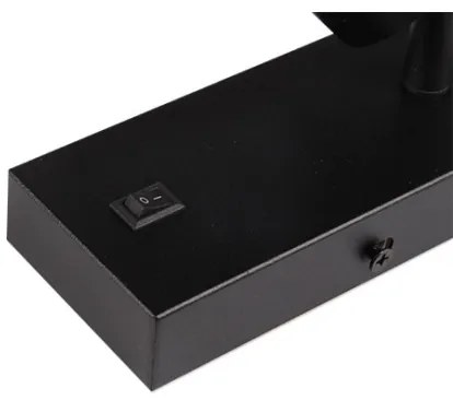 Nástenné bodové svietidlo 1xGU10/35W/230V čierna