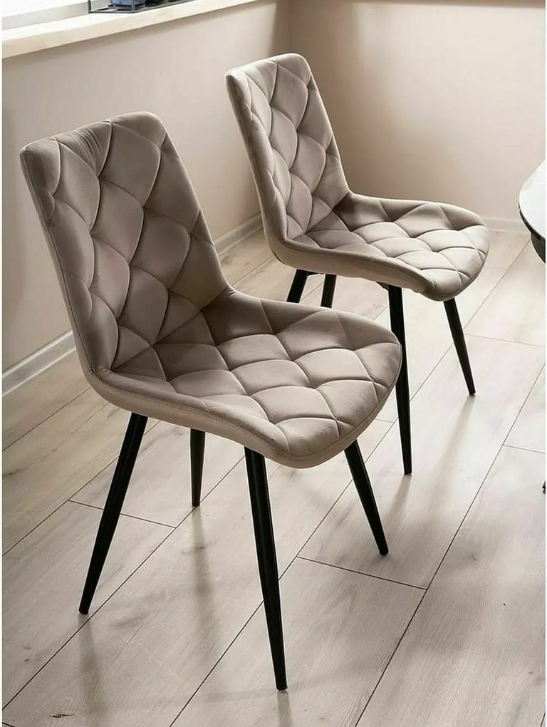 SI Stolička Ralph Velvet tmavá béžová