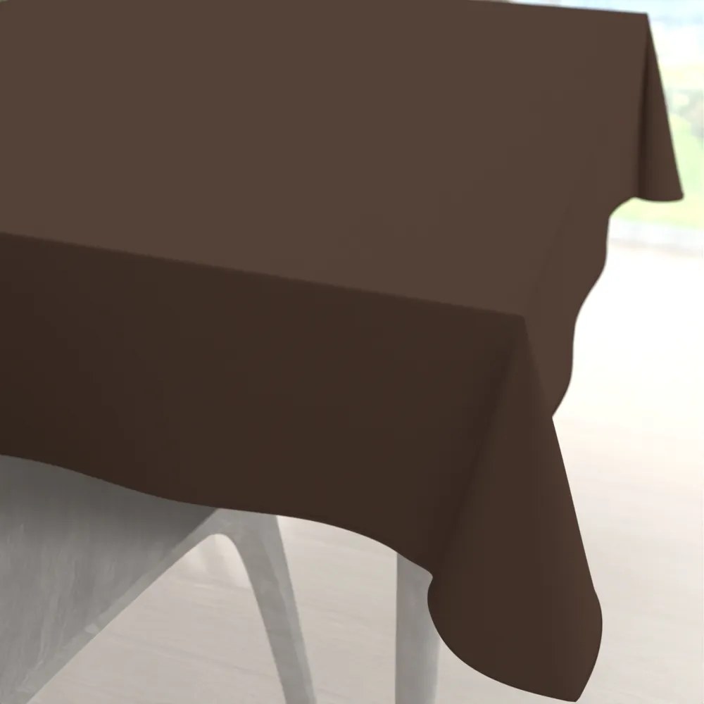 Biante Dekoračný štvorcový obrus Rongo RG-051 Hnedý 60x60 cm