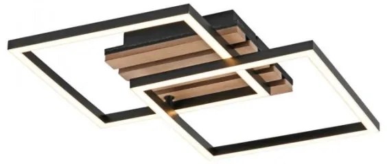 JUST LIGHT. 14053-79 - LED stropné svietidlo AKUSTIKA LED/15W/230V dub/čierna