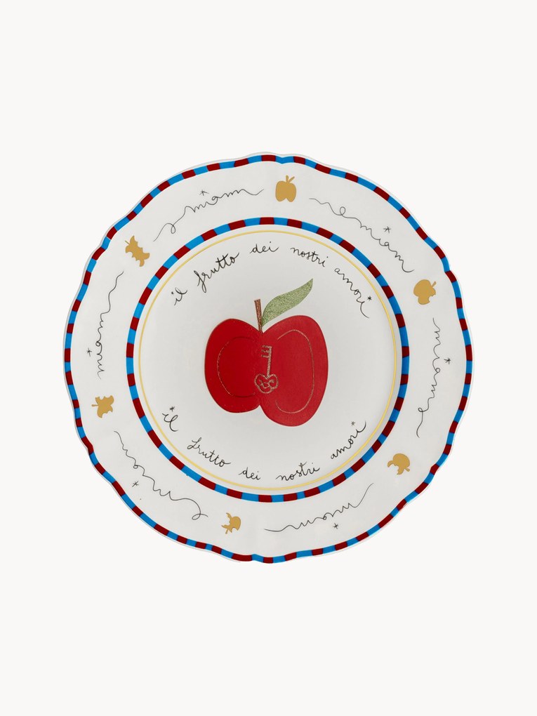 Ručne vyrobený raňajkový tanier Apple