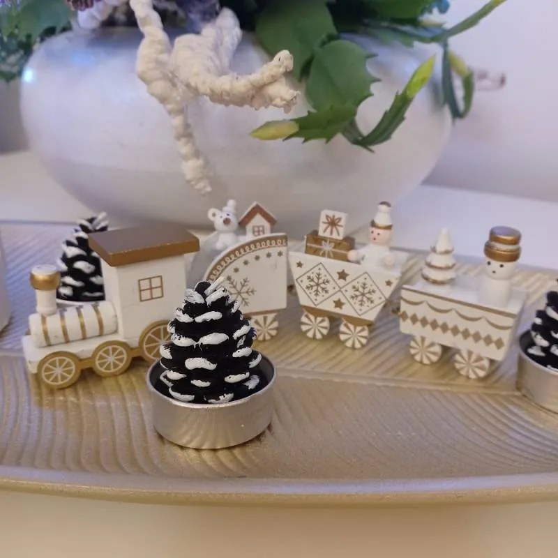 DECOLED Svíčky, 3,5 x 5 cm, 4 kusy