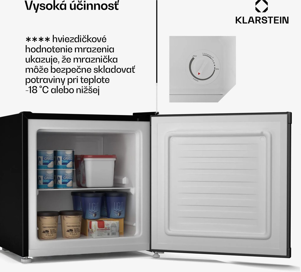 Klarstein Irene chladnička a mraznička, kompaktná, mraznička a chladnička v jednom, úsporná
