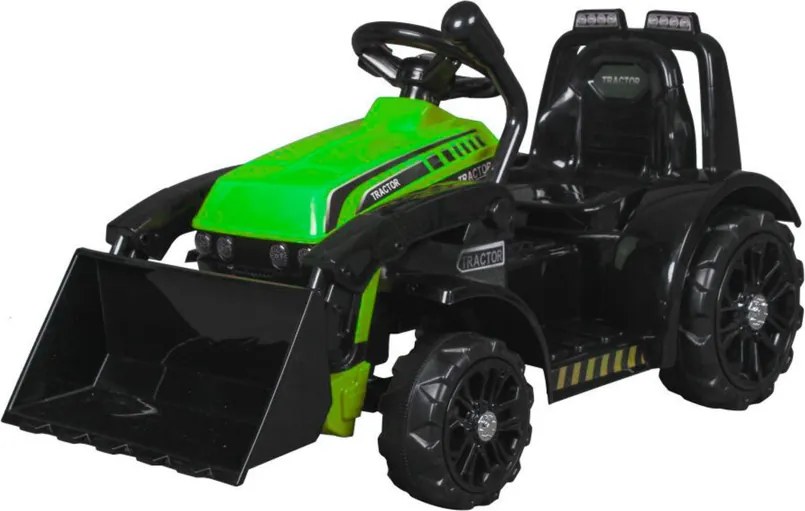 LEAN CARS Elektrický traktor na akumulátor ZP1001B s klaksonom zelený
