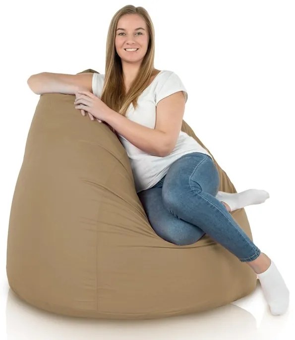 Sedací vak BAG Sako XXL Nylon vodeodolný Farba: 2. Krémový