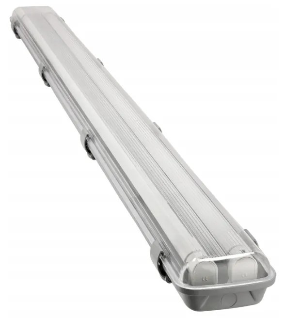 BERGE Hermetické svietidlo 120cm + 2x LED trubica neutrálna biela