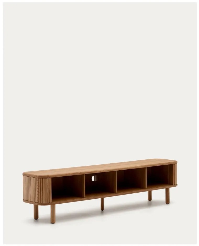 TV stolík v dekore jaseňa v prírodnej farbe 200x50x40 cm Mailen – Kave Home