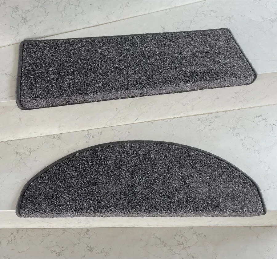 Vopi Nášľapy na schody Capri šedý obdĺžnik, samolepiaci - 24x65 obdĺžnik (rozmer vrátane ohybu)