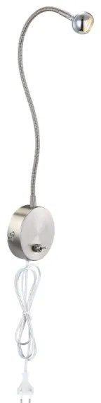 Globo 24109W - LED Flexibilná lampička SERPENT 1xLED/3W/230V