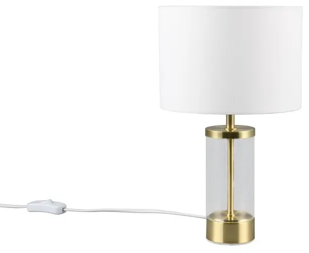 Stolová lampa v zlatej farbe s textilným tienidlom (výška 33,5 cm) Grazia – Trio