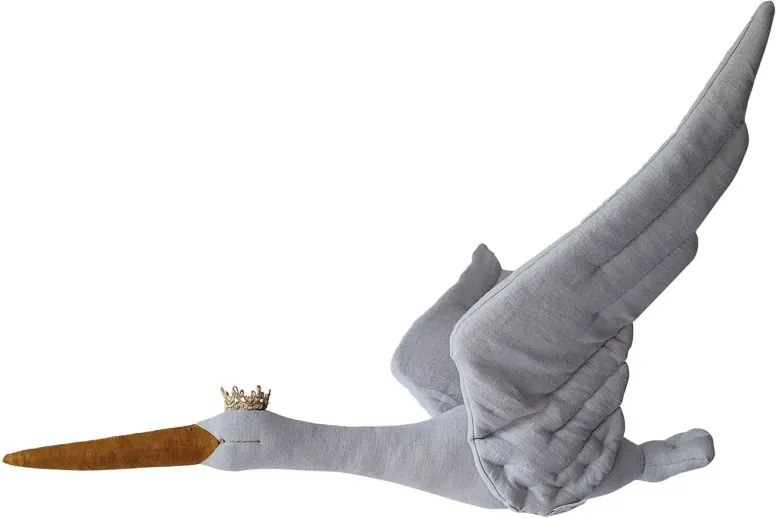 Dekorácia do detskej izby bocian – šedý