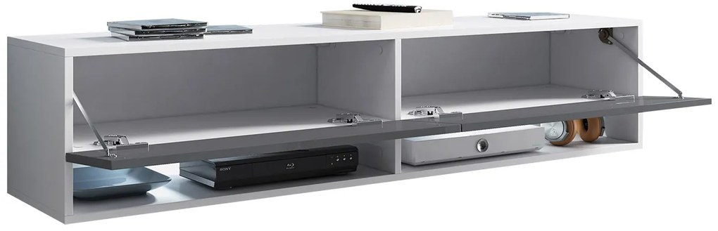 TV skrinka Aldesia -140 (dub wotan) (osvetlenie LED RGB farebné). Akcia -6%. Vlastná spoľahlivá doprava až k Vám domov. 1058415