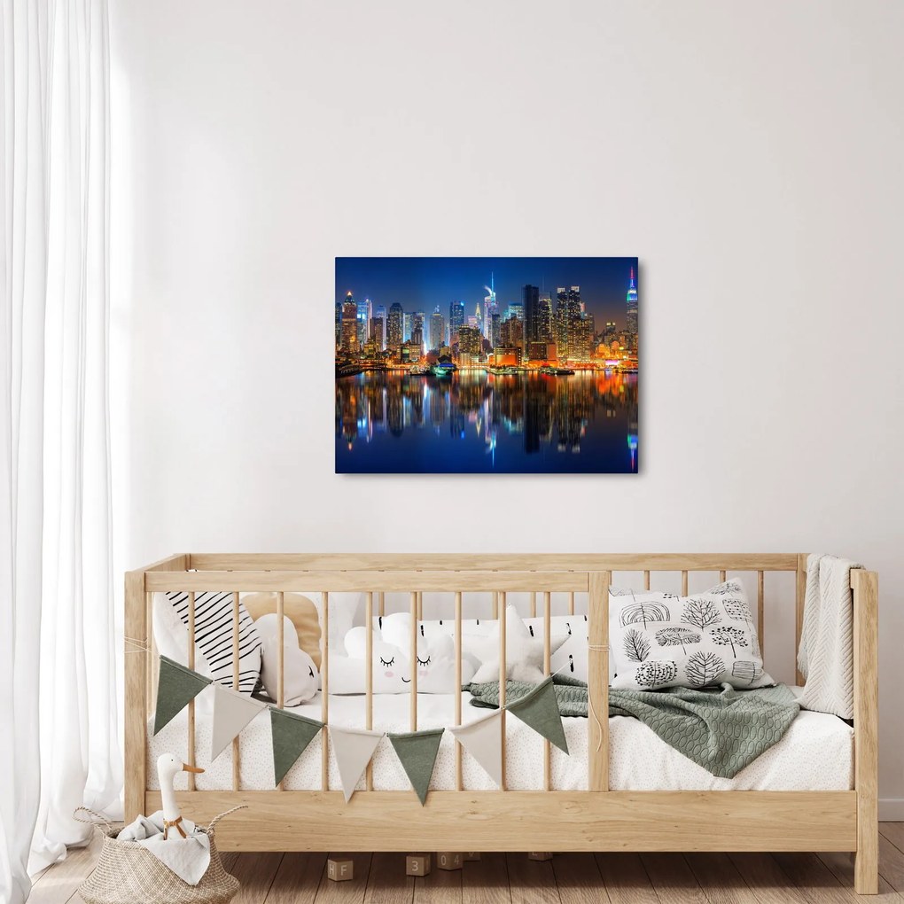 Obraz Manhattanu v noci (70x50 cm)