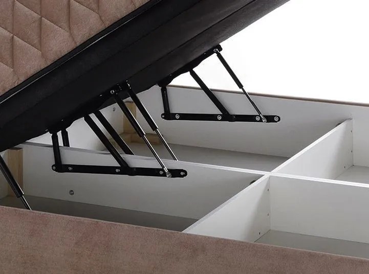 Posteľ Reve 160x200 cm, tmavo ružová látka