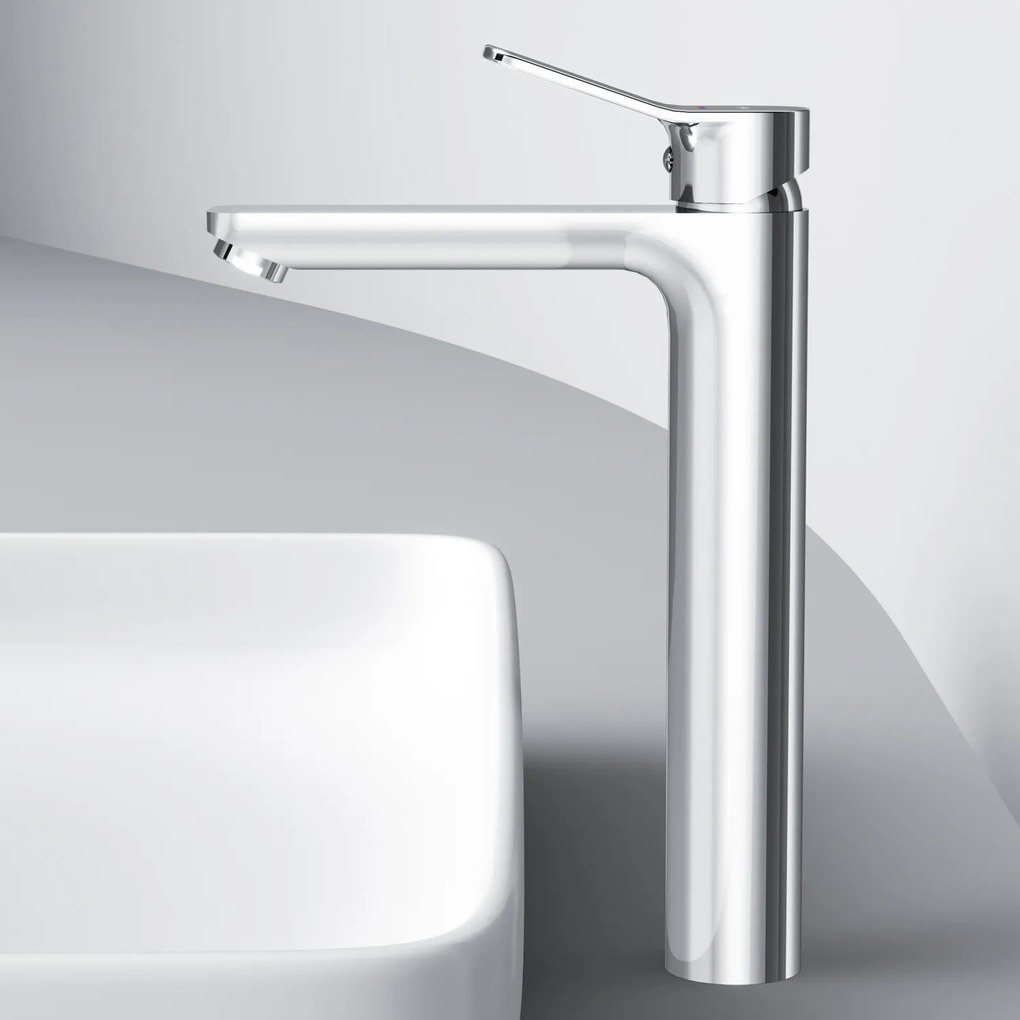 Umývadlová batéria AM.PM X-Joy FXA92200 vysoká s odtokovým ventilom, chróm