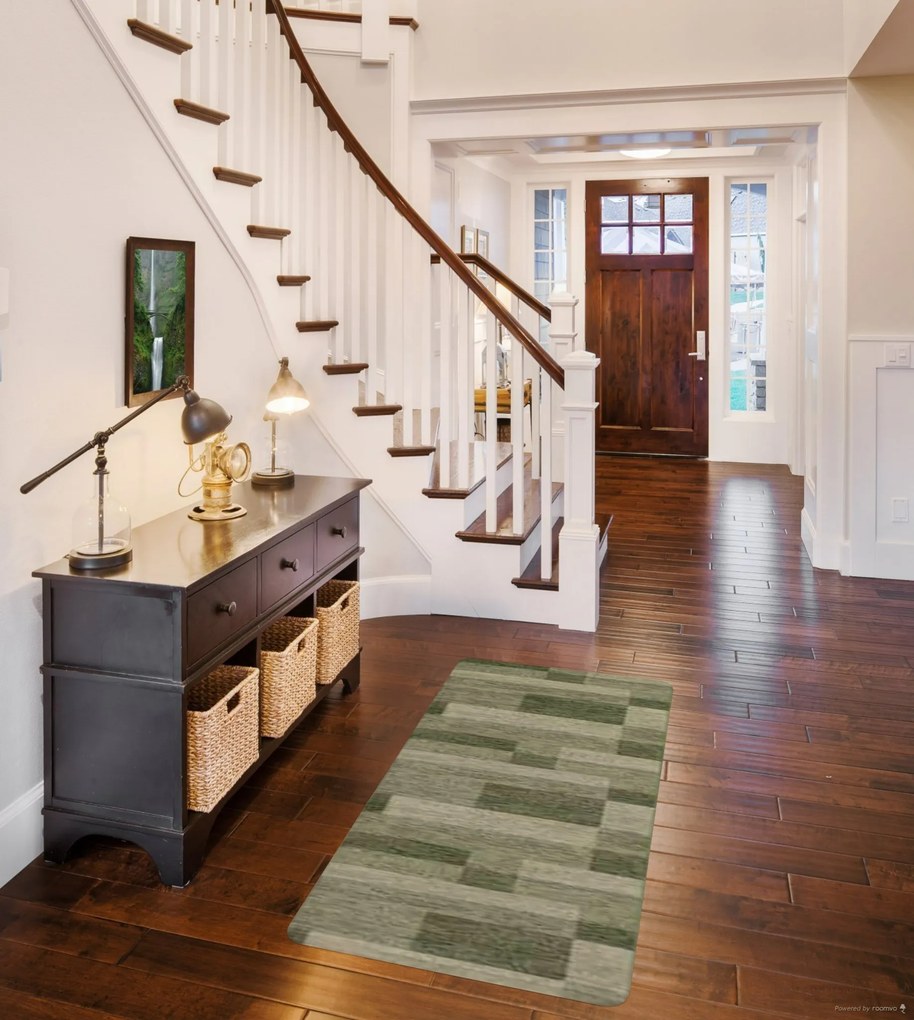 Associated Weavers, Protišmykový behúň na mieru Icona 29, šíre 67 cm, zelená, chodba / predsieň