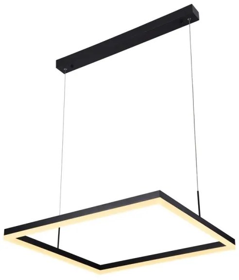 LED Stmievateľný luster na lanku LED/55W/230V 3000-6500K + diaľkové ovládanie