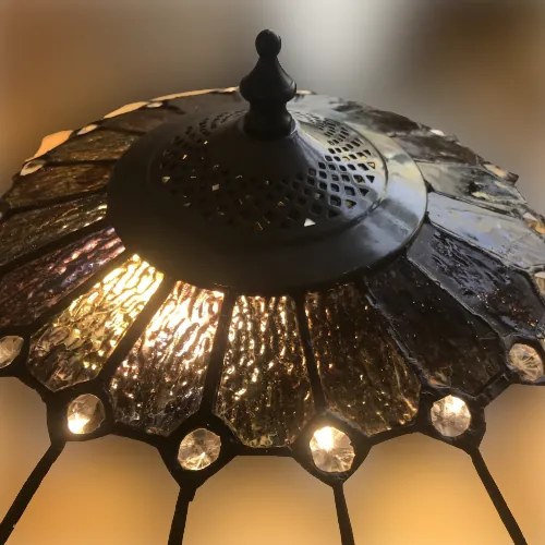 Stojaca vitrážová lampa ELI Ø50*157