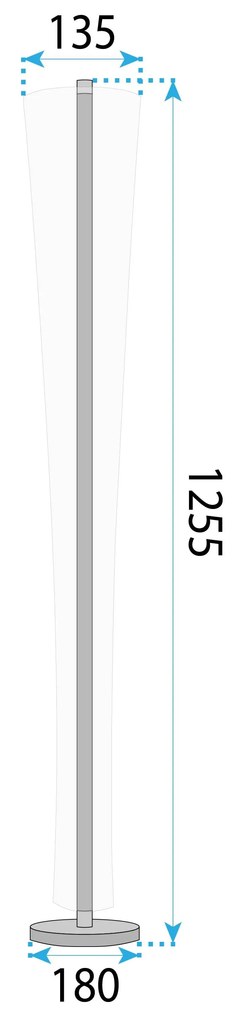 Toolight Toolight, LED lampa na postavenie, 12W, 3000K, LHJ073-F, zlatá, OSW-50033