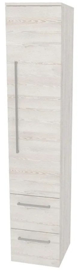 Mereo Bino, kúpeľňová skrinka vysoká 163 cm, pravá, Multidecor, White Loft Pine, MER-CN698WLP1