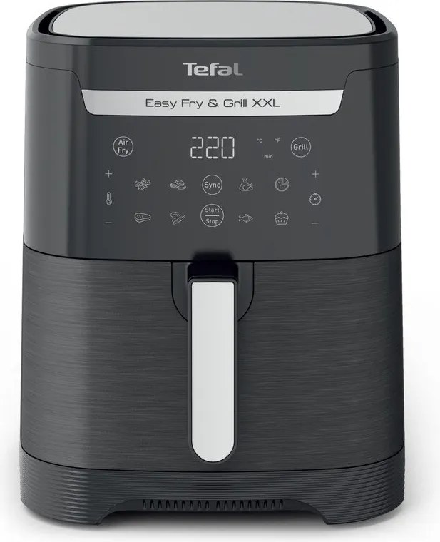 Čierna teplovzdušná fritéza Easy Fry & Grill XXL EY801815 – Tefal