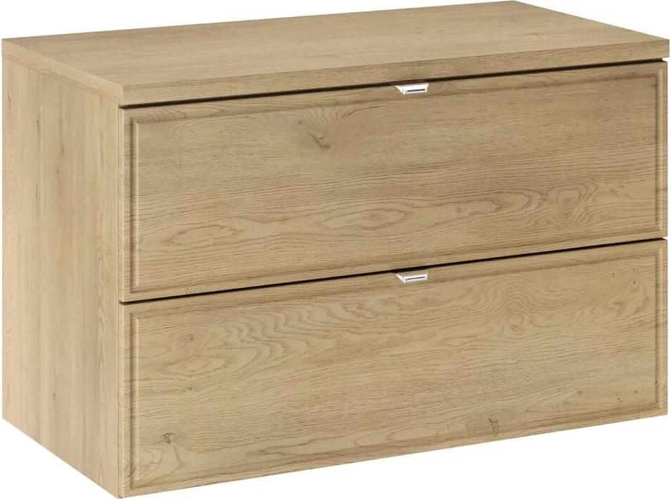Závesná skrinka pod umývadlo Terra s doskou 80 cm dub cremona
