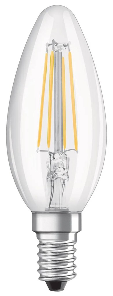 OSRAM sviečková LED E14 4 W Classic B 4 000 K číra