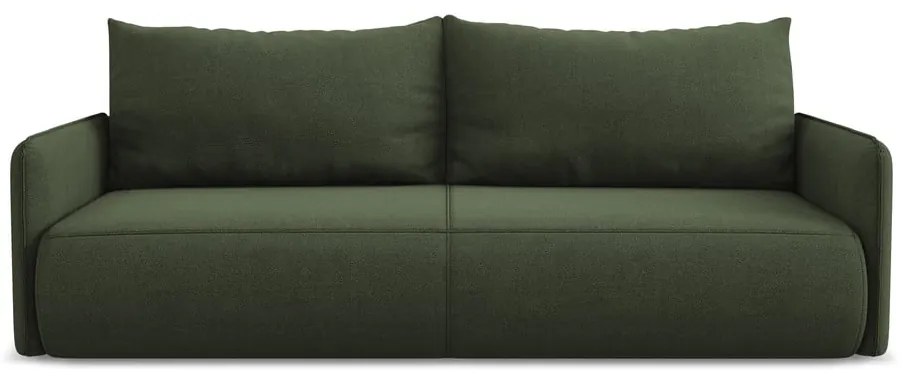 Zelená rozkladacia/s úložným priestorom pohovka 216 cm Nanea – Makamii