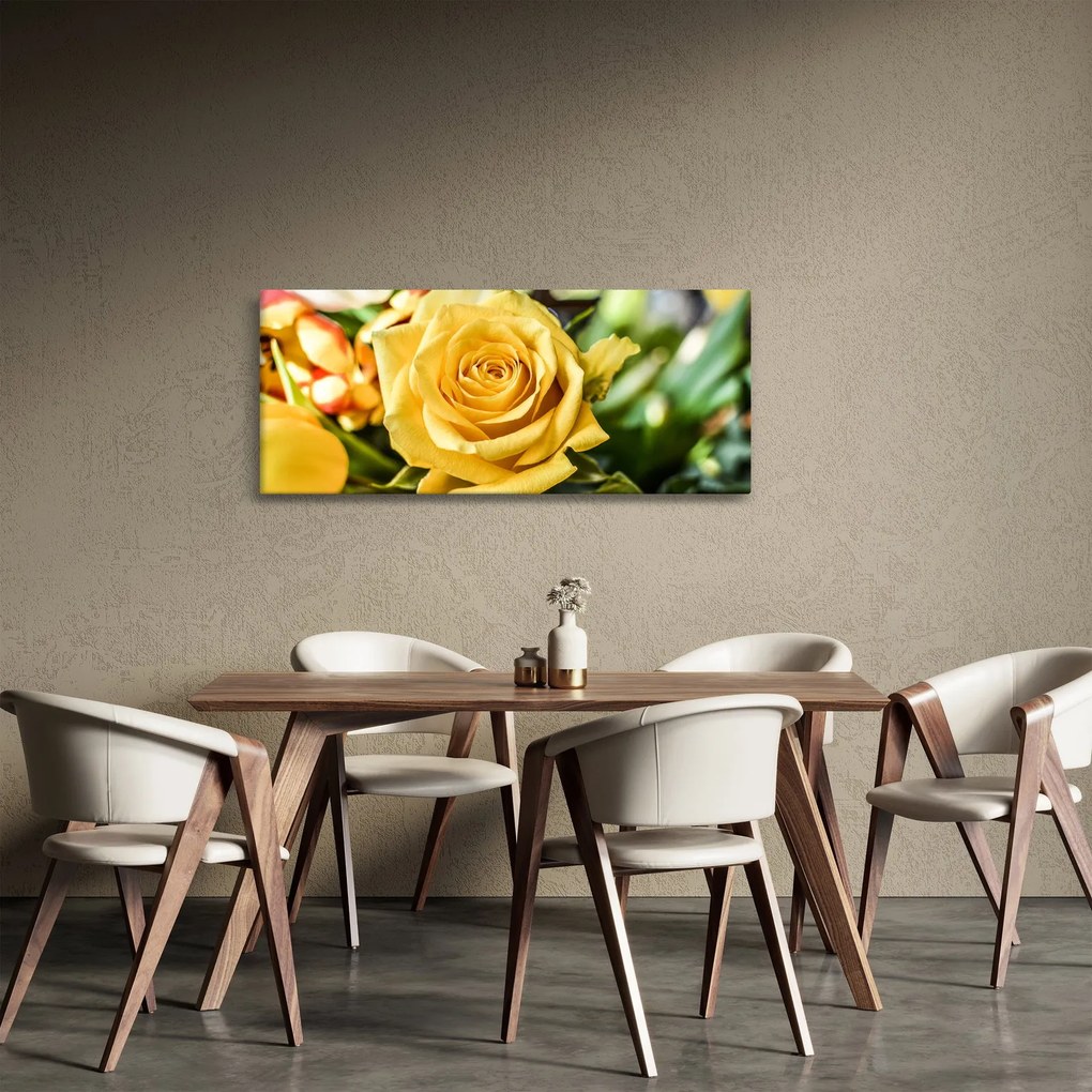 Obraz ruže (120x50 cm)