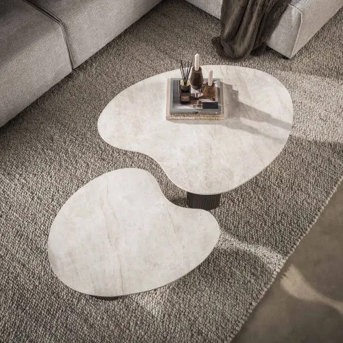 Konferenčný stôl 57-00D Ceramo 2-set 3D ceramik Taj Mahal - Komfort-nábytok