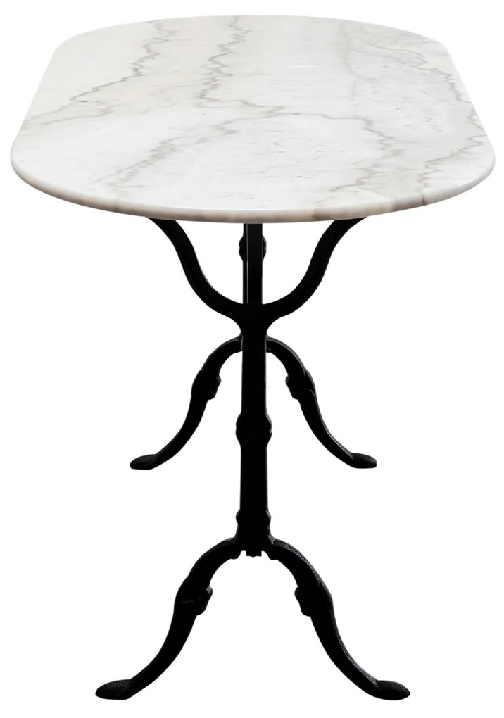 Kaffeehaus Bistro stolík biely 120x60 cm