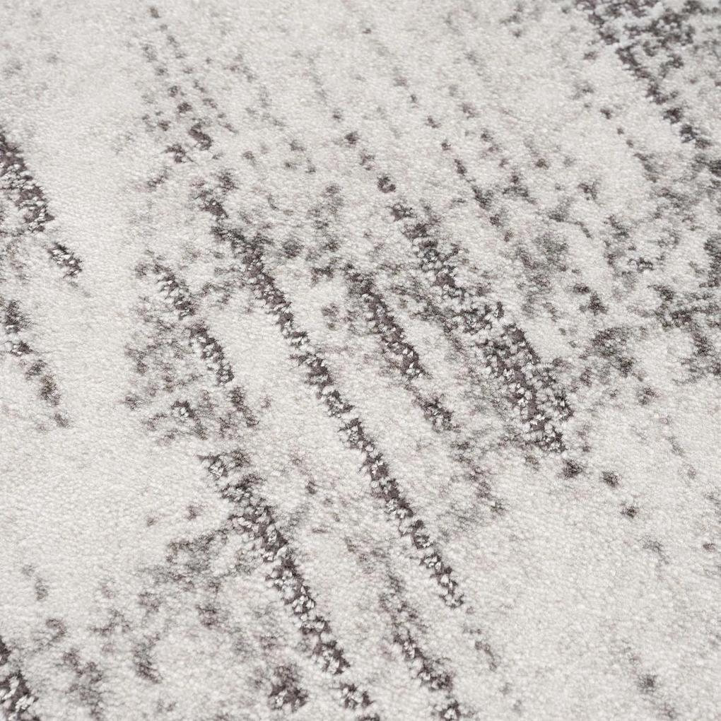 Dekorstudio Moderný okrúhly koberec NOA - vzor 9295 sivý Priemer koberca: 120cm