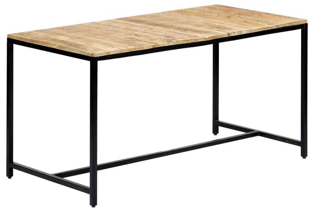 Jedálenský stôl 140x70x75 cm surové masívne mangovníkové drevo