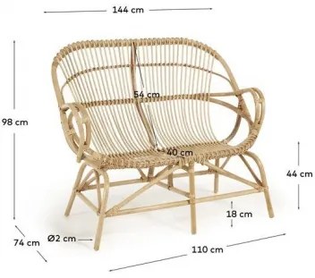 MIMOSA RATTAN lavica