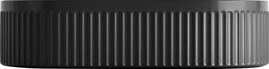 Invena Glamour Trend, oválne umývadlo na dosku 500x325x122 mm, čierna matná, INV-CE-63-W05-L